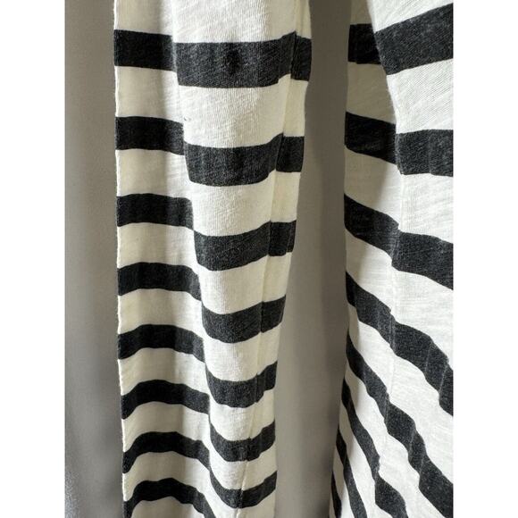 Ann Taylor LOFT Boatneck Long Sleeves Striped T-Shirt, Black/Ivory, Sz: M, 73-26 - Picture 2 of 14